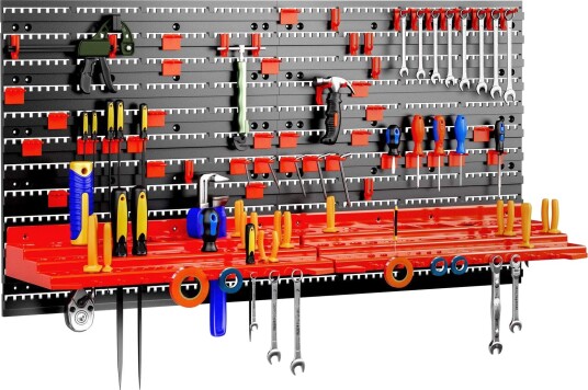 Verktøystativ til vegg – 54 deler tilpassbart oppbevaringssystem Verktøystativ til vegg – 54 deler tilpassbart oppbevaringssystem