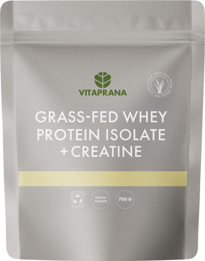 Grass fed Whey Protein Isolate + Creatine Vanilla 700 g