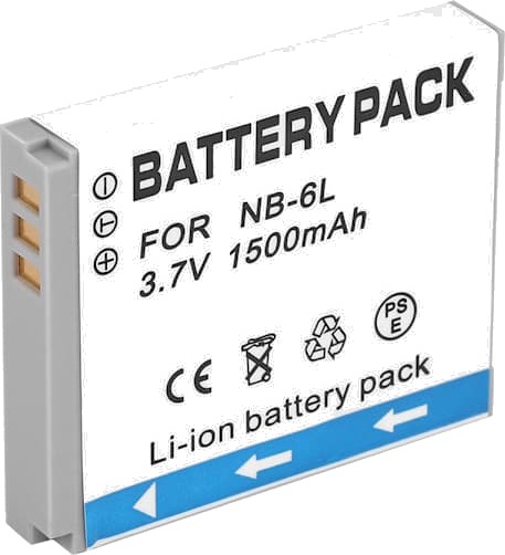 NB-6L 3.7V 1500mAh litiumkamerabatteri for Canon IXUS 85 95 IS SX275 SX280 SX510 powerShot D10 S90 SD1200 200