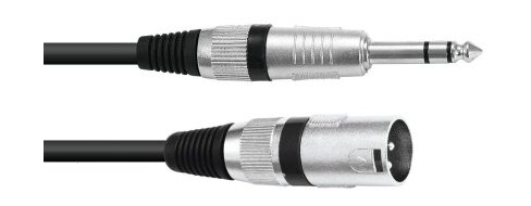 Omnitronic 30225197 Xlr 3 Pin Hankjønn 6.35Mm Hankjønn 5 M Sort