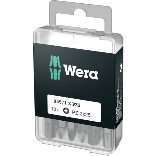 Wera 855/1 Z PoziDrive Bits 10stk 25mm - Kvalitetsbor for Universell Bruk