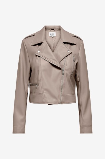 Only Carmakoma   Biker jakke carCarmen Faux Leather Biker Otw NO   Brun