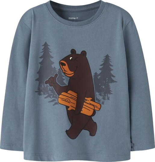Name It Genser NmmOtto Blue Mirage Name It 5 år (110) Genser Blå Brun