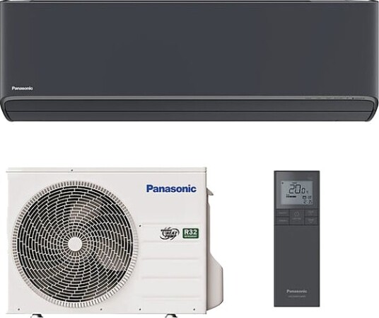 Panasonic Varmepumpe 7,5 Kw HZ25ZKE H Grå/sort Komplett