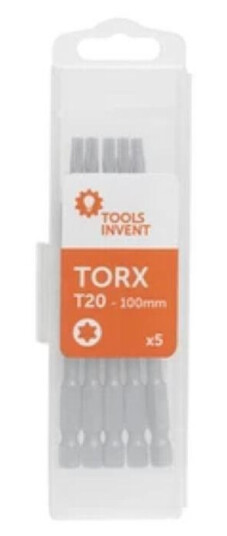 Toolsinvent BITS TORX TX20 100mm 5pk