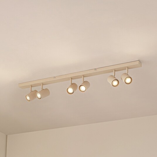 Taklampe Lindby Kardis dimmbar Beige Entré Aluminium Moderne 6 16 Beige