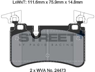 PAGID Racing T8074SP2001 Bremseklosser
