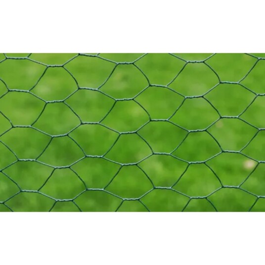 vidaXL Trådgjerde kylling galvanisert med PVC belegg 25x0,75 m grønn vidaXL Trådgjerde kylling galvanisert med PVC belegg 25x0,75 m grønn