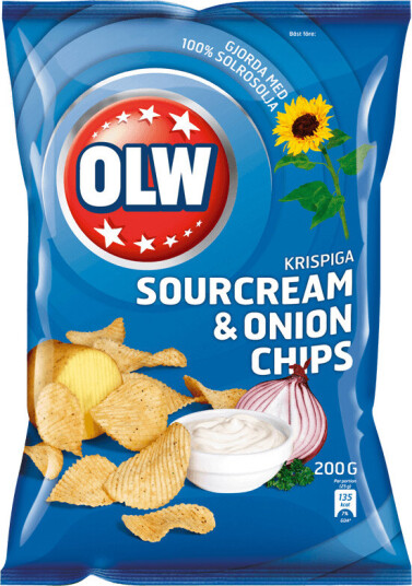 OLW Sourcream & Onion 175g OLW Sourcream & Onion 175g