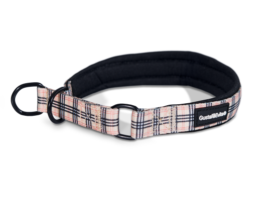 Gustaf och Evita Mønstret Halvstrup Hundehalsbånd XXS 15 mm 25-35 cm