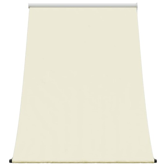  Uttrekkbar markise kremhvit 150x150 cm stoff og stål 368758