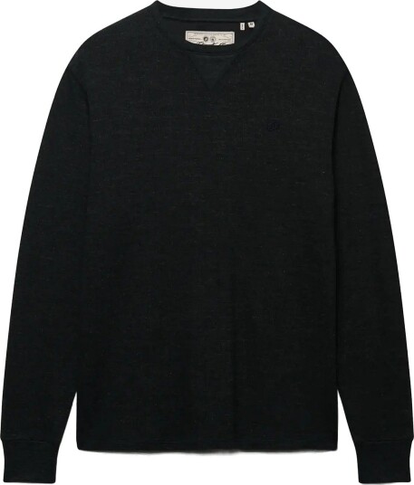 Superdry Classic Slub Waffle Top BLACK MARL S