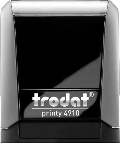 Trodat Trodat Stempel Trodat 4910 Grå Svart Pute 26X9 Mm