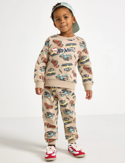 Lindex Trousers Jogging Hot Wheels Beige 128 Lindex Trousers Jogging Hot Wheels Beige 128