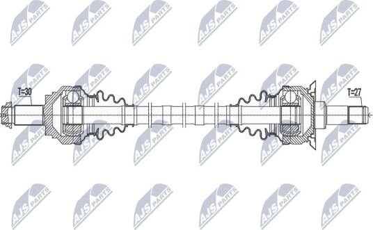 Nty Drivaksel NTY NPW BM 189 Nty Drivaksel NTY NPW BM 189