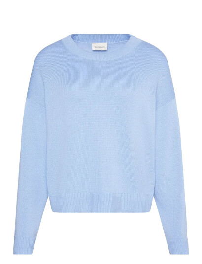 Calvin Klein Jeans Long Sleeve Crew Neck Sweater Blue S