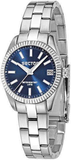 Sector Dameklokke R3253579517 Blå/Stål Ø32 mm