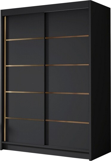Lungos Garderobe 120x200 cm - Svart