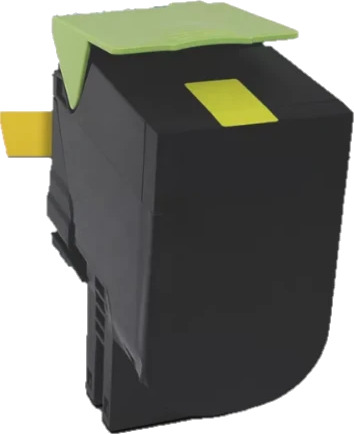 TB Toner Gul (1.400 sider) erstatter Lexmark 78C20Y0 TB Premium toner