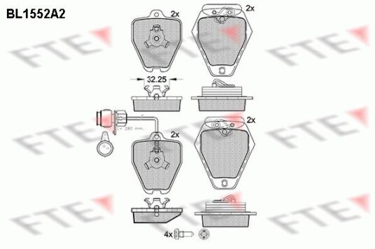 Bremseklosser FTE 9010241 Bremseklosser FTE 9010241