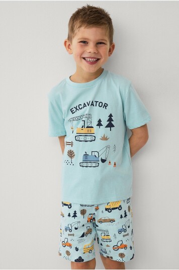 Ellos Collection T skjorte + shorts Blå