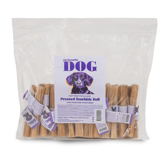 My Favourite Dog Presset Råhud Tyggerull 12 cm 30-pakning