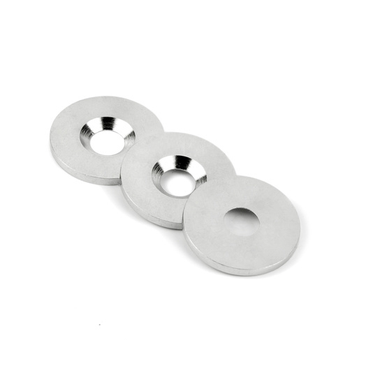 Supermagneter Tynn Forsenket Skive Ø 18 X 1,5 mm Stålskiver
