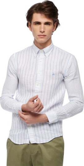Brooks Brothers Herre Skjorter Blå S,