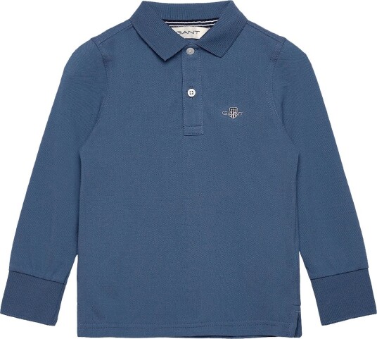 Gant Kids Shield Ls Pique Polo Shirt   SALTY SEA   110