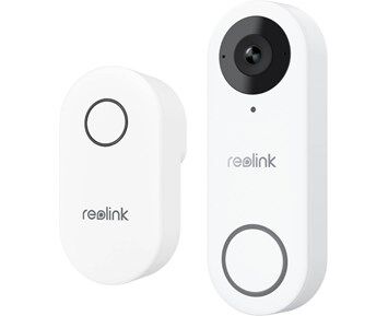 Reolink D340W 2K Videodørklokke med Dual-band WiFi - Hvit/Svart Reolink D340W 2K Videodørklokke med Dual-band WiFi - Hvit/Svart