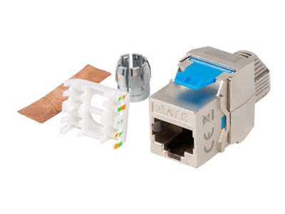 Lanberg Modulinnlegg Keystone Toolless Cat 8.1 Ftp Rj 45 Sølv KSF8 4000