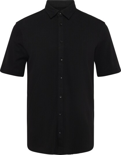 Casual Friday Cffolke Ss Bu Piqué Shirt Black XL