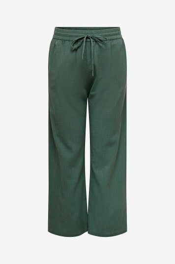 Only Carmakoma   Bukse carTizana Cotton Loose Wvn NO   Grønn