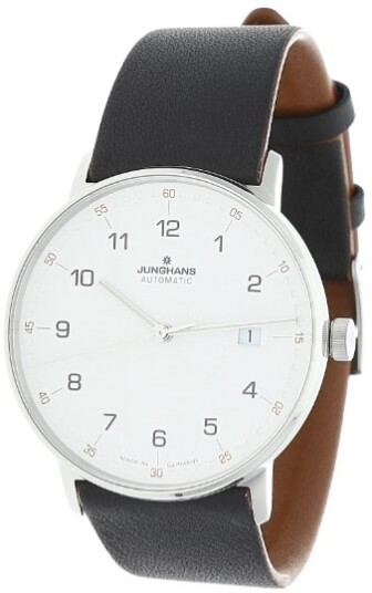 Junghans Herreklokke 27/4731.00 Form A Hvit/Lær Ø39.3 mm