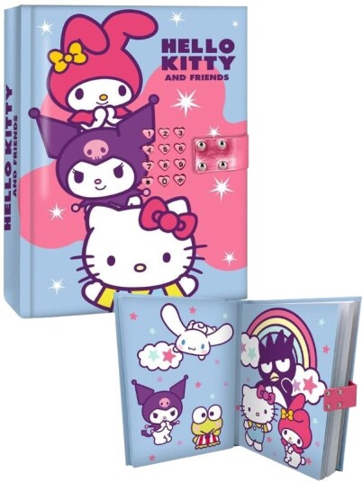 Hello Kitty And Friends Digital Dagbok Med Lyd Og Lås