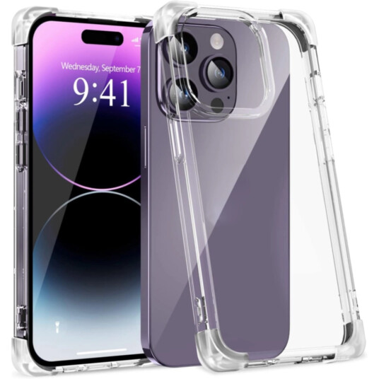 Mobildeksel Transparent TPU iPhone 15 Pro Max