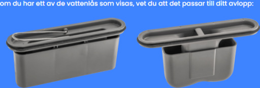 Selvrensende og godkjent vannlås for ledninger Grå
