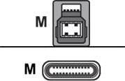 Unitek Usb-Kabel Usb-C Hann Til Usb Type B Hann Usb 3.0 2 M Svart