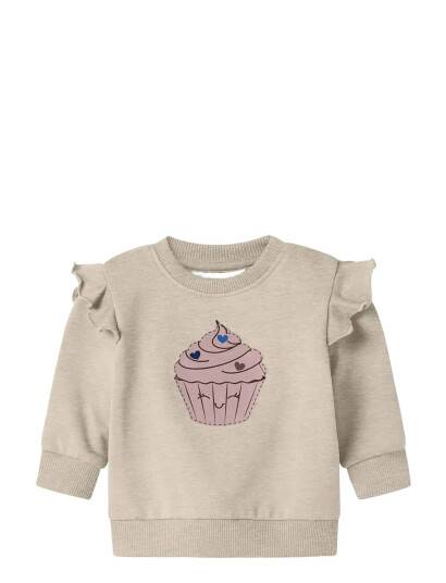 name it Nbfnilda Ls Sweat Bru - Cream - 74 name it Nbfnilda Ls Sweat Bru - Cream - 74