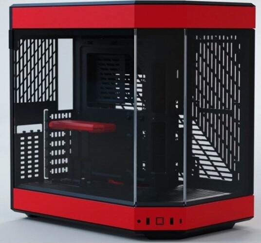 HYTE Y60 - Black/Red - Kabinett - Miditower - Rød HYTE Y60 - Black/Red - Kabinett - Miditower - Rød