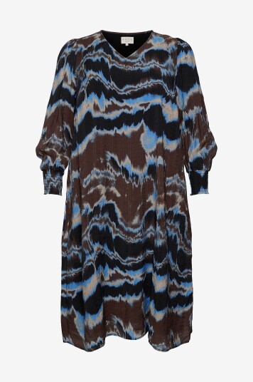KAFFE Curve - Kjole kcSusse Dress - Brun