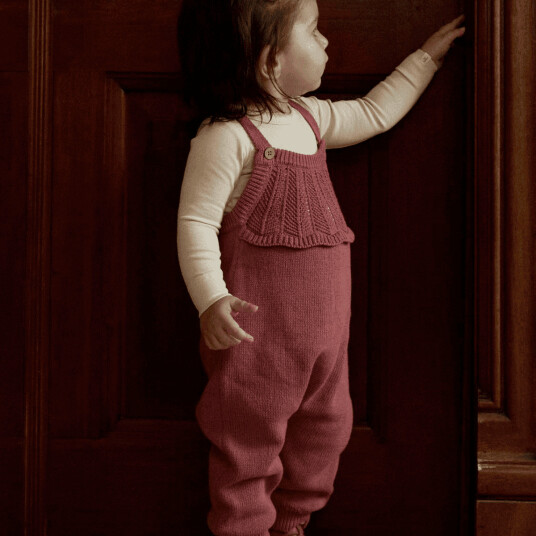 Lil"Atelier Nbfnoda Ls Knit Overall Lil Pink 74