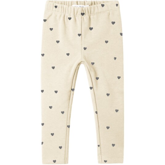 Name It Summer Sand W. Glitter Lava Smoke Hearts Nmftavina Sweat Fleece Leggings Bru Noos 98
