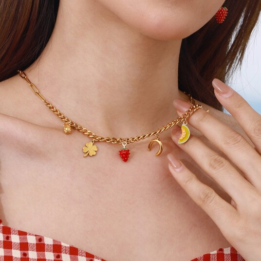 Celéste Necklace Louelle 18K Gold