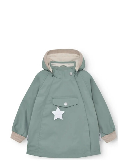 MINI A TURE Matwai Fleece Lined Jacket. Grs Green 9M/74 MINI A TURE Matwai Fleece Lined Jacket. Grs Green 9M/74