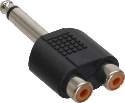 Inline 99339 6.3Mm Jack Male Mono 2Xcinch Sort
