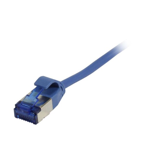 Synergy RJ45 Nettverkskabel Cat6a U/FTP Slim 0,25m Blå