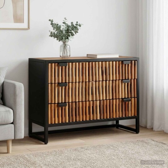 vidaXL Skuffeskap 75 x 30 x 54 cm Massivt mango tre og konstruert tre vidaXL Skuffeskap 75 x 30 x 54 cm Massivt mango tre og konstruert tre
