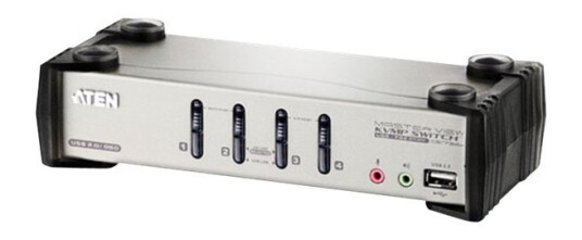 Aten Cs1734b - Kvm / Lyd / Usb-Svitsj - 4 X Kvm/Lyd/Usb - Stasjonær