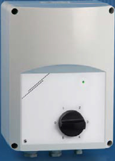 Hastighetsregulator for vifter, 5-trinns maks. 10 Amp./230V